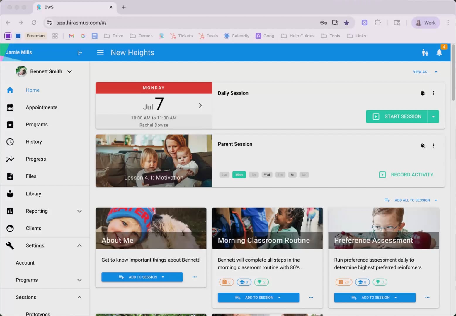See a Sneak Peek of the Hi Rasmus platform in action for ABA and ...